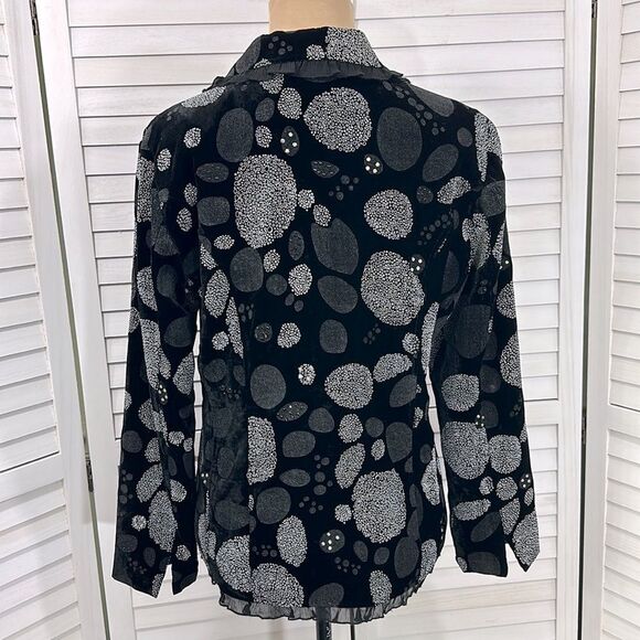 Chico's Blazer Size 1 (8) Evening Jacket Cocktail NWOT Embellished - Picture 8 of 13